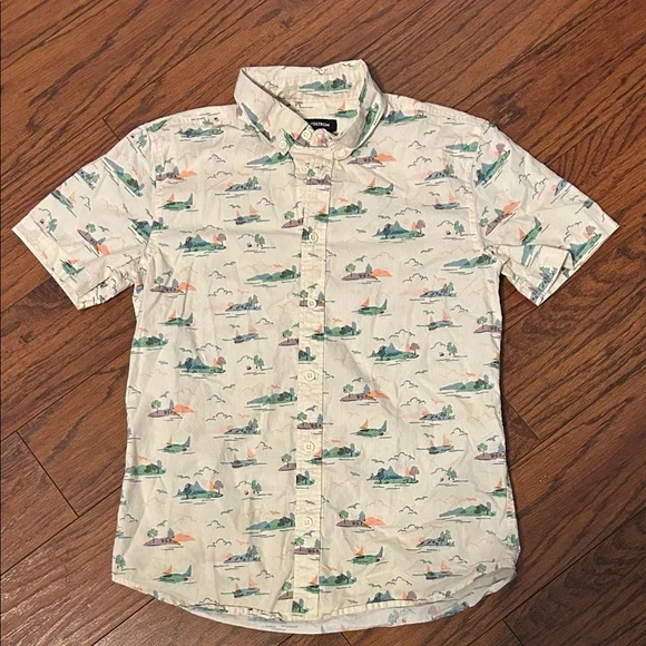 Nordstrom Boys Scenic Print Casual Shirt. Size XL. - Picture 1 of 2